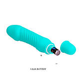Класичний вібратор Pretty Love Stev Vibrator Blue, фото 8