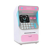 Дитячий ігровий банкомат з терміналом 7010A англійською мовою (Розовий)