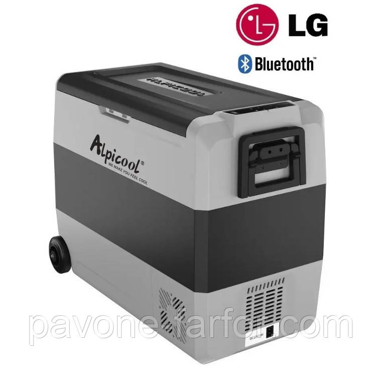 Автохолодильник компресорний Alpicool T60 (LG) двокамерний, холодильник у машину