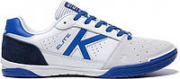 Футзалки (бампы) Kelme ELITE бело-синие 55.904.0172