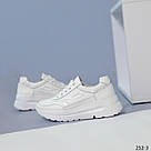 Шкіряні жіночі білі кросівки, фото 8