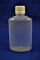 Флакон 100 мл із кришкою (еліптичний) прозорий
