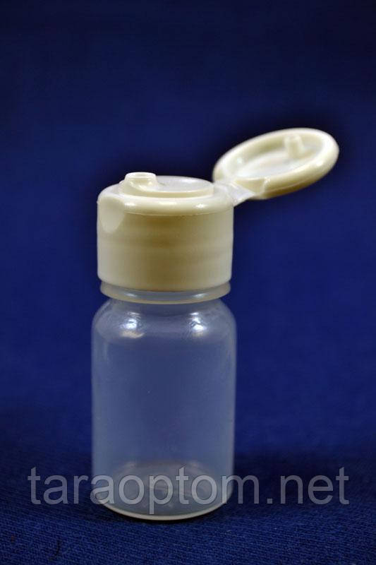 Флакон 10 мл із кришкою фліп-топ прозорий, фото 1