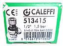 Клапан запобіжний Caleffi DN 1/2" (1,5 бара) для систем опалення (Італія) 513415, фото 3