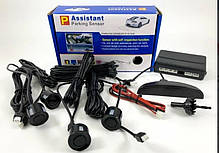 Парктронік паркувальна система на 4 датчики паркування Assistant Parking Sensor Black, фото 5