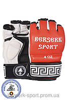 Перчатки Berserk Sport Traditional for Pankration approved UWW 4 oz red кожанные Л
