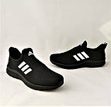 Кросівки Adidas Сіточка. Чоловічі кросівки адідас чорні, фото 8
