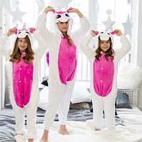 Пижама кигуруми для детей и взрослых розовый единорог | кенгуруми|.Топ!