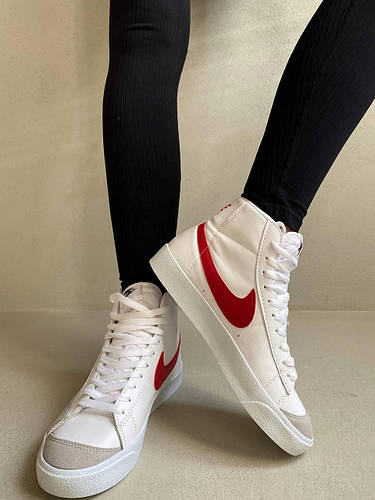 Купить Женские кроссовки Nike Blazer Mid 77 Vintage Red Кеды Найк ...