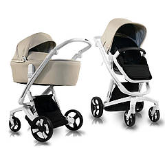 Універсальна коляска 2 в 1 IBEBE I-STOP (16 BEIGE ECO)