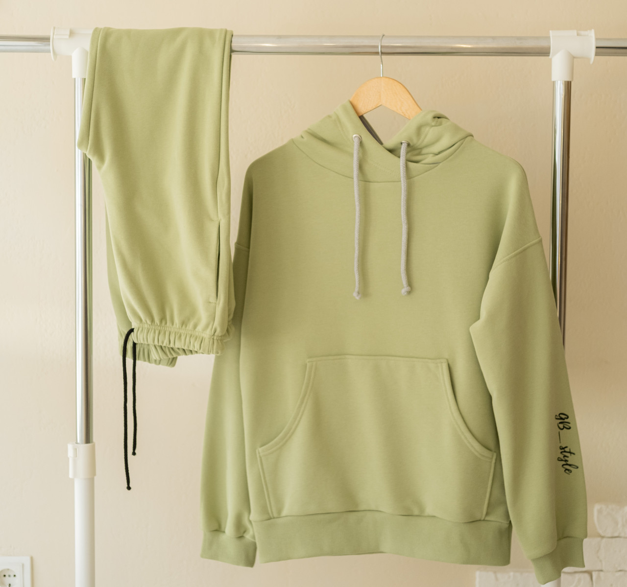 Спортивний жіночий костюм GB_style оливковий, фото 1