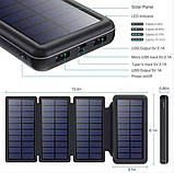 Сонячний зарядний пристрій Powerbank 26800mAh + Solare HX160S5, фото 3