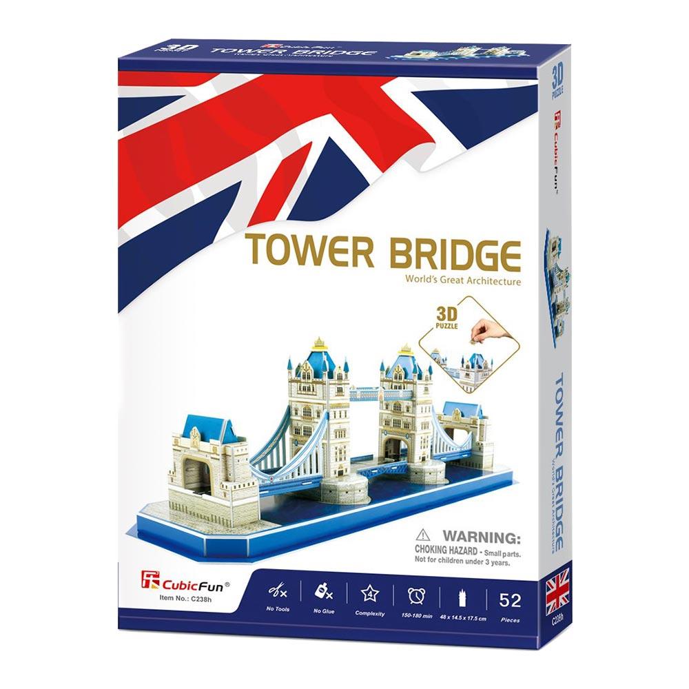 Тривимірний пазл CubicFun ТАУЕРСЬКИЙ МОСТ Лондон серія С C238h, фото 1
