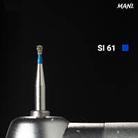 Алмазный бор SI-61. Обратный конус (ISO 012/010), синий.