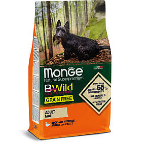 Monge BWild Grain free Mini качка 2.5 кг | 15 кг
