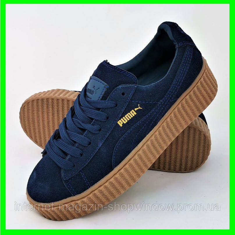 Жіночі Кросівки PUMA Сліпони Сині Мокасини