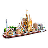 Тривимірний пазл Cubic Fun City line Barcelona Барселона  MC256h, фото 2