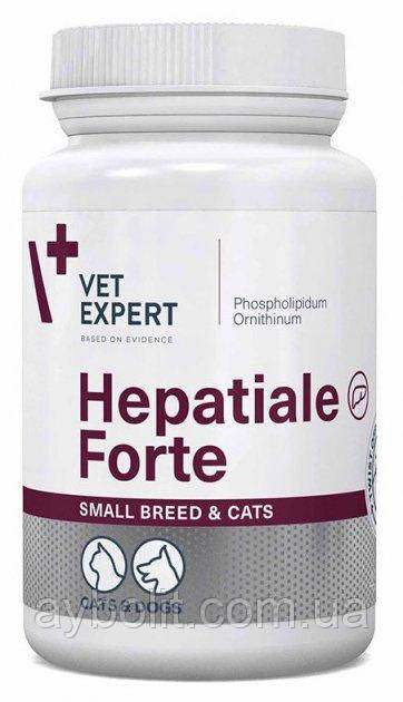 Добавка для здоров'я печінки Гепатиале Форте Hepatiale Forte Small Breed VetExpert для кішок і собак 40 капс., фото 1