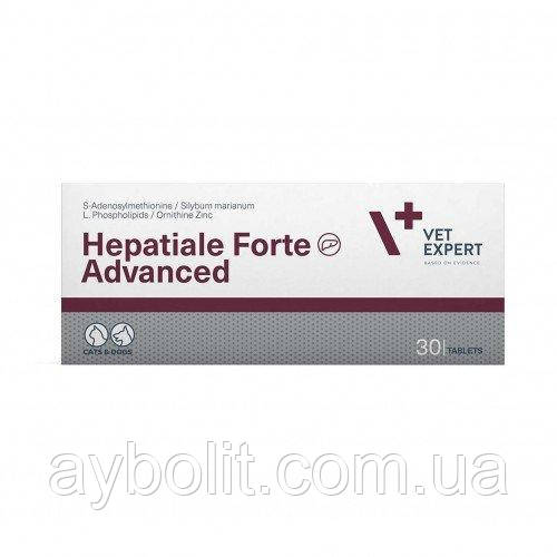 VetExpert Hepatiale Forte Advanced для собак і кішок з захворюванням печінки ціна за 1 пластину, фото 1