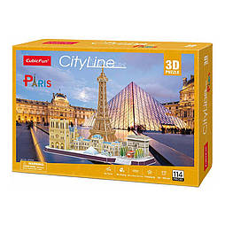 Тривимірний пазл Cubic Fun City line Paris Париж MC254h