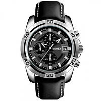 Чоловічий Годинник Skmei 9156 Avalon Чорний з сріблястим