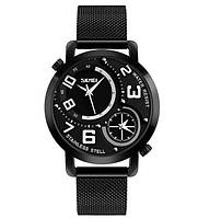 Чоловічий наручний годинник Skmei Moon 9168 Чорний