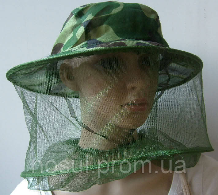 Шляпа маска лицевая защитная антимоскитная для пчеловода (охоты, рыбалки, пасеки и пр.) защита от от насекомы - фото 3 - id-p261798142
