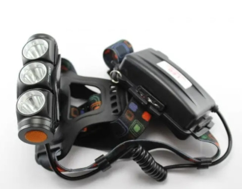 Налобний ліхтар Police BL-2155-T6+2XPE 158000W + ЗУ220/12В + 2х18650 + 3 режими