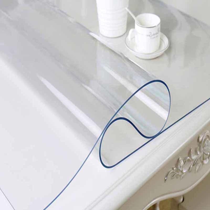 М'яке скло Прозора силіконова скатертина на стіл Soft Glass Захист для меблів 1.1х1.0 м (Товщина 2мм)