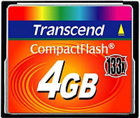 Карта памяти Compact Flash 4GB Transcend 133X (TS4GCF133)