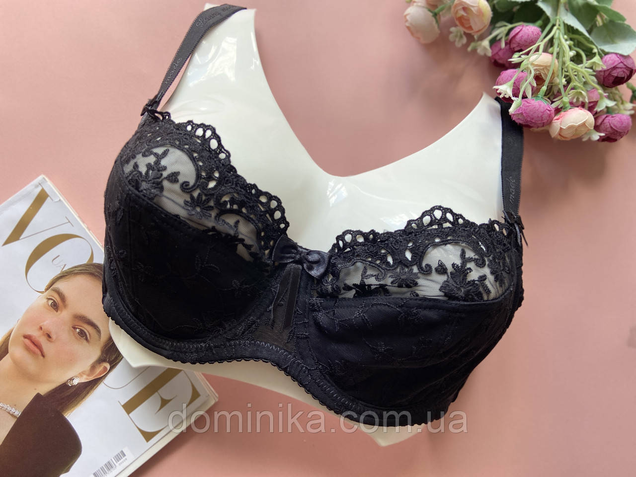 80E Чорний бюстгальтер без поролону на 5 розмір