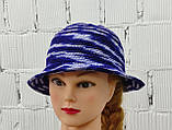 Капелюх жіночий - Бавовняний капелюх - Мікс синій капелюшок, фото 4