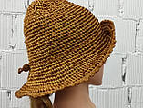 Капелюх жіночий - Атласний капелюх - Бронзовий капелюшок, фото 2