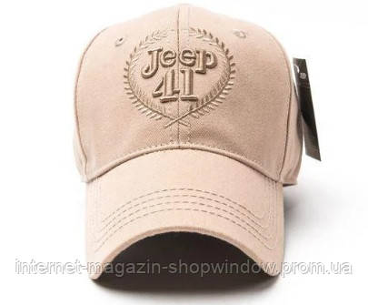 Бежевая бейсболка Jeep.