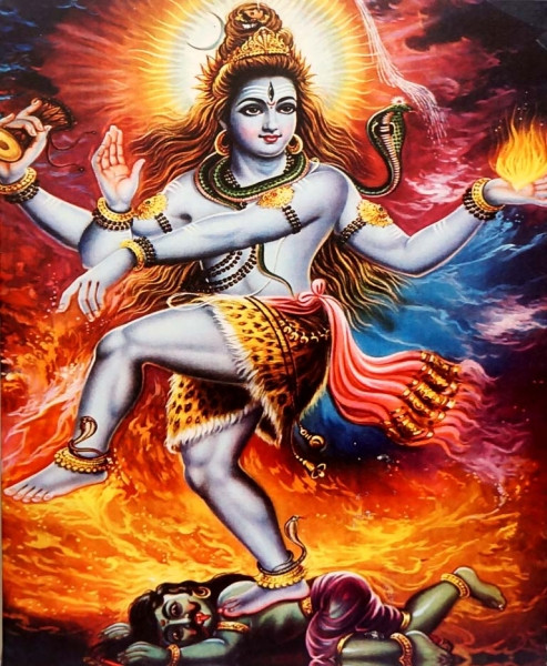 Картина "Шива Натарадж" со светодиодами