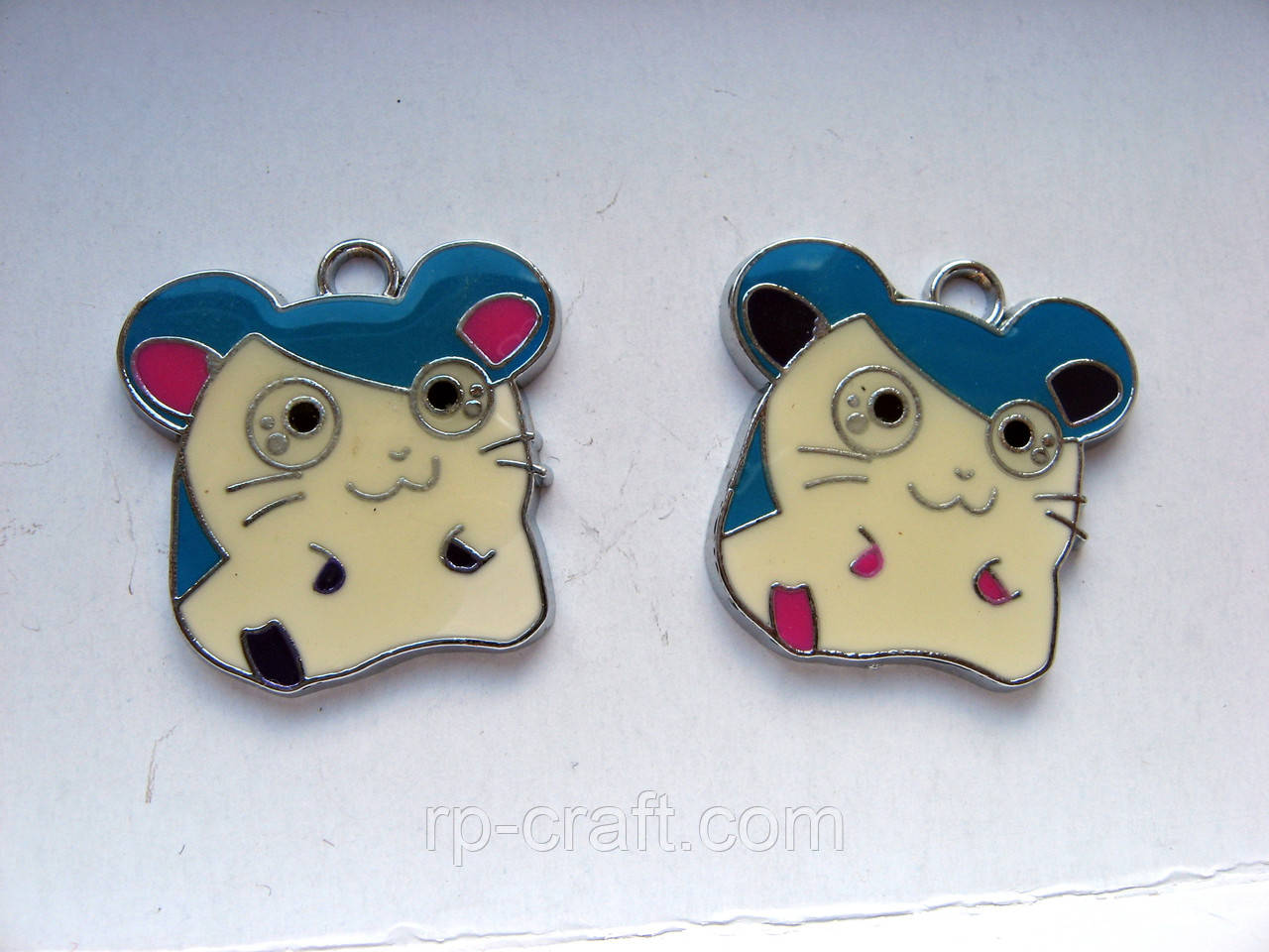 Підвіска металева. Хом'ячок, 25х25 мм, фото 1