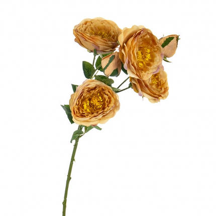 Букет, півонії польові, жовтогарячі 67 см, у пакованні 2 шт. (8114-008), фото 1