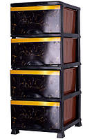 Комод VIOLET HOUSE 0352 Marble Black 38*45*90 см