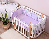 Постільний комплект в дитяче ліжечко Baby Veres Lilac Peonies 6 одиниць, фото 8