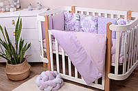 Постільний комплект в дитяче ліжечко Baby Veres Lilac Peonies 6 одиниць, фото 9