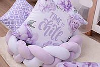 Постільний комплект в дитяче ліжечко Baby Veres Lilac Peonies 6 одиниць, фото 11