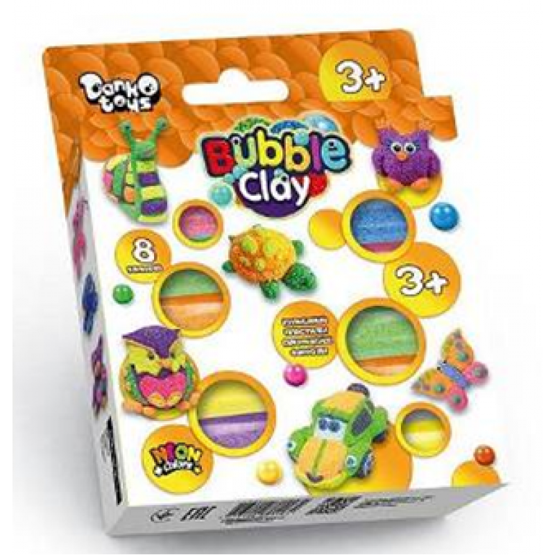 Набор "Bubble Clay" Шариковый пластилин 8 цветов. - фото 1 - id-p1618832062