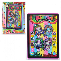 Планшет JD-3886 POO, 18-25 см, музика, звук (рос/англ), на батарейках, в коробці.