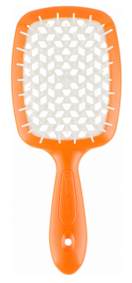 Гребінець Janeke 1830 Superbrush The Original Italian оригінал Джанек помаранчева з білим