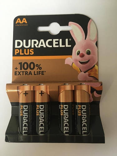 Купить Батарейка DURACELL AA LR06 MN1500 (ціна за 4 шт), цена 121.21 ...