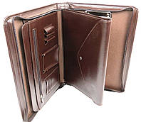 Папка для паперів формату А4 з екошкіри AMO коричнева TS