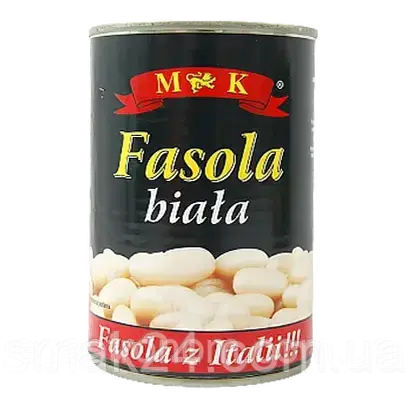 Фасоль біла консервована M&K Fasola Biala 400 г Польща