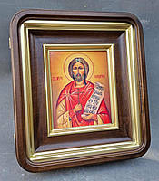 Кіот із закругленими кутами, з внутрішньою дерев'яною рамою та позолоченими штапіками, фото 5