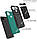 Протиударний чохол для Xiaomi Redmi 9c чорно зелений з підставкою і слотом для карт, фото 4