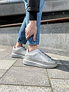 Кросівки жіночі сірі Alexander McQueen Grey (04798), фото 9